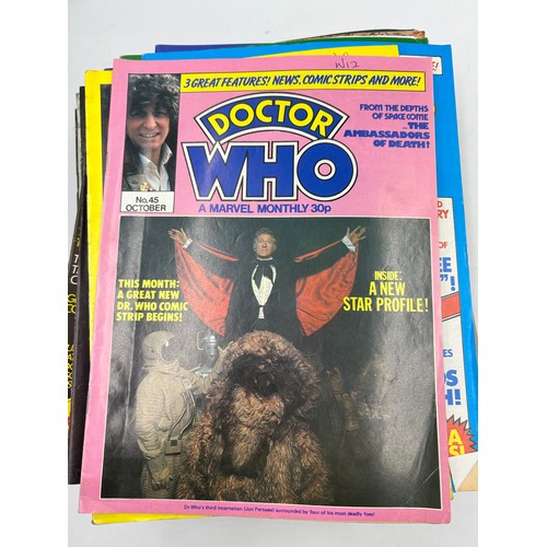 1100 - A large collection of 'Doctor Who Weekly' by Marvel Comics (87 issues) including Nos.5/14/15/19/20/2... 