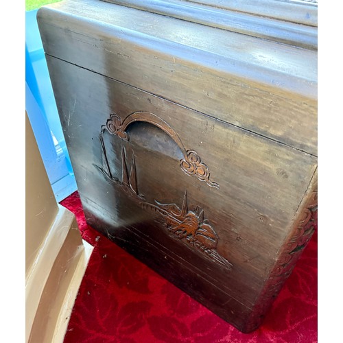 99 - Two mahogany serpentine fronted chests of drawers on bracket feet with brushing sides. 70 w x 48 d x... 