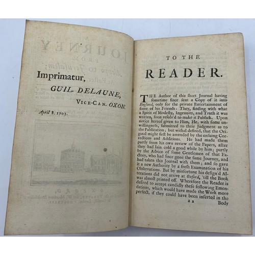 1086 - Maundrell, Hen. A Journey from Aleppo to Jerusalem; at Easter AD 1697. Oxford for W.
Meadows. 15 pla... 