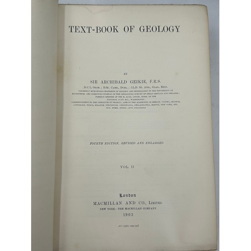 1094 - Geology. Geikie, Sir Archibald. The ancient Volcanoes of Great Britain. London. 1897. 2
vols. Origin... 