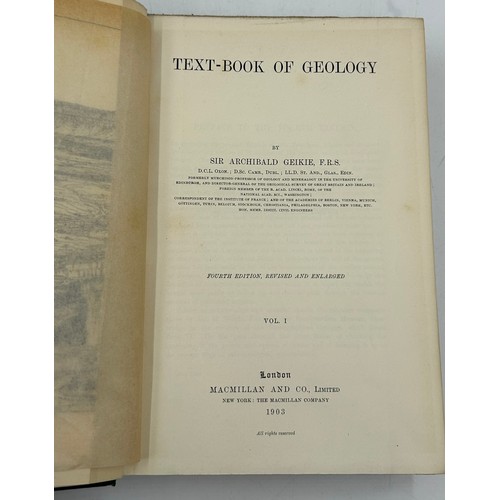 1094 - Geology. Geikie, Sir Archibald. The ancient Volcanoes of Great Britain. London. 1897. 2
vols. Origin... 