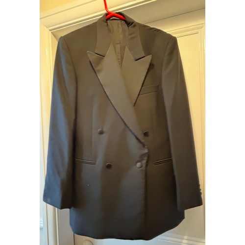 886 - Harrods of Knightsbridge Berwin & Berwin navy gents 100% cashmere coat, 44