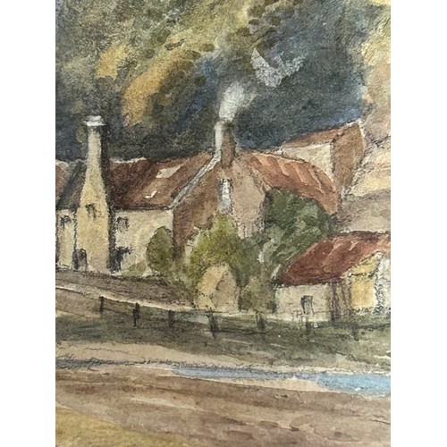 1325 - Two late 19thC watercolours by M. Dawson : 'Whitby Yorks from the sea' signed lower right M. Dawson ... 