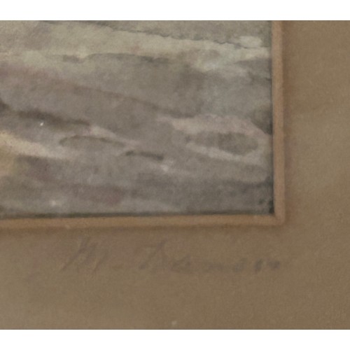 1325 - Two late 19thC watercolours by M. Dawson : 'Whitby Yorks from the sea' signed lower right M. Dawson ... 