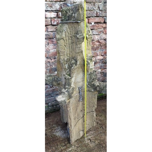 1 - A Yorkshire limestone medieval pinnacle with lead clamps ex Beverley Minster. 14Ocm h. LSTW01.