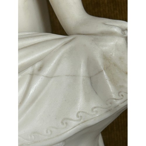 325 - Copeland Parian ware figure of Sabrina impressed with Marshall Fect measuring 31cm h.