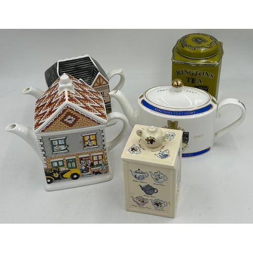 A large collection of Ringtons tea ceramics to include The