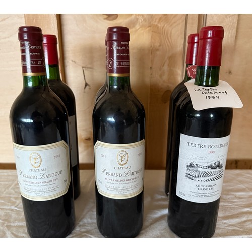 11 - Chateau Tertre Roteboeuf Saint - Emilion Grand Cru. 1999. 3 x 75cl together with Chateau Ferrand Gra... 