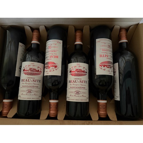 30 - Chateau Beau-Site Cru Bourgeois Superieur Saint - Estephe. 2003. 24 x 750ml. (2 boxes)