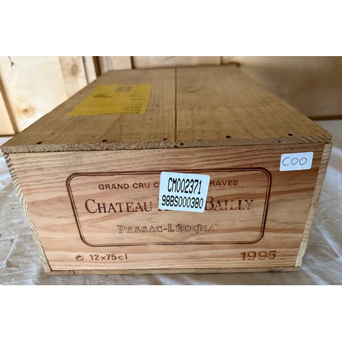 45 - Chateau Haut-Bailley Pessac-Leognan. Grand Cru Classe de Graves. 1995. 12 x 75cl. OWC.