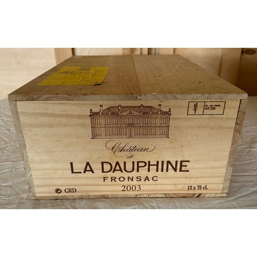 54 - Chateau de La Dauphine Fronsac 2003. OWC.