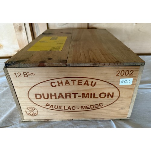 56 - Chateau Duhart-Milon Pauillac-Medoc 2002 x 12. OWC. 750ml.