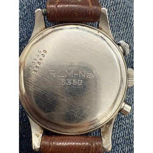 996 - A Universal Chronograph Geneve Compur 30 gentleman's wristwatch, circa 1940-41, Spillmann case back ... 