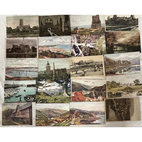 A collection of 100 mixed postcards to include real photographs ...