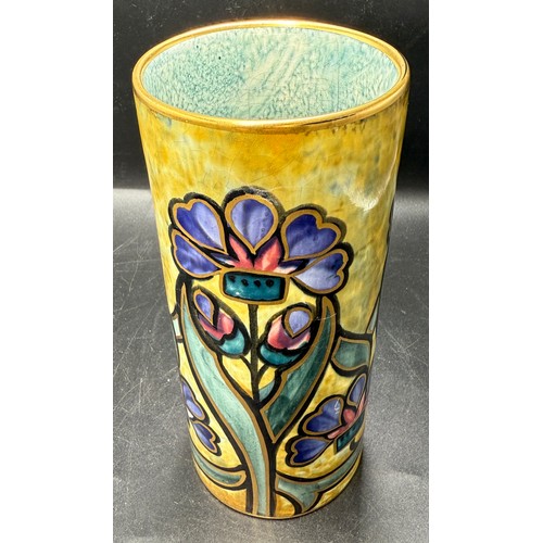 14 - A Hancock’s Ivory Ware hand painted vase. 16.5cm h.