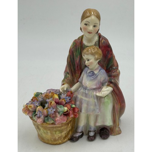 21 - A collection of Royal Doulton figures to include Blossom HN1109, A Stitch in Time HN2352, Autumn Bre... 