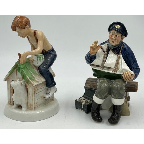 23 - A collection of Royal Doulton figures to include The Silversmith of Williamsburg HN2208, A Gentleman... 