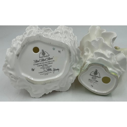 28 - A collection of Royal Doulton figures to include Red Red Rose Language of Love limited edition 3888/... 