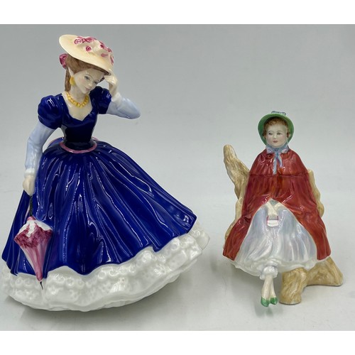 28 - A collection of Royal Doulton figures to include Red Red Rose Language of Love limited edition 3888/... 