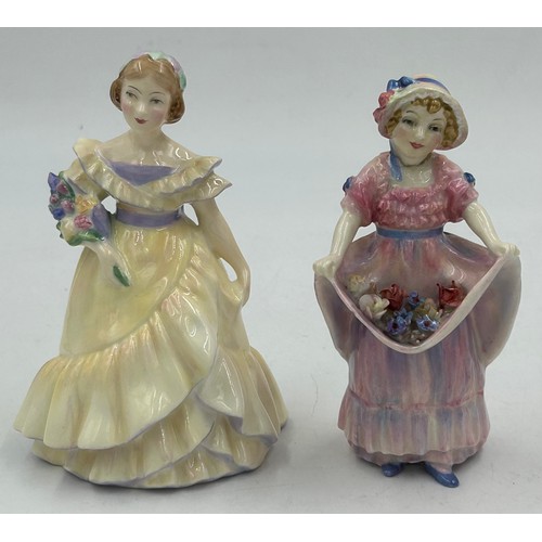 30 - Royal Doulton Figurines to include Sweet & Twenty HN1589 9cm h, Lucy Ann HN1302, Tinkle Bell HN1677,... 