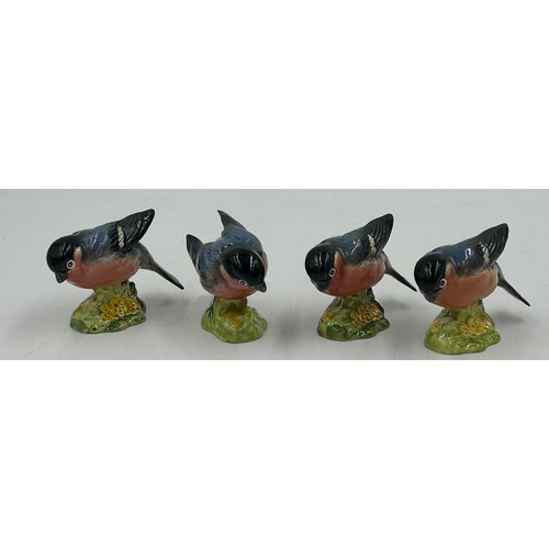 33 - A collection of Beswick birds to include barn owl 1046 19cm, 3 x small barn owls, cockatoo 1180, par... 