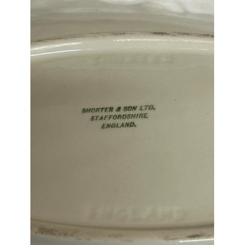 37 - A collection of Shorter & Son fish ware plates to include large plate 51cm l, 2 x plates 37cm, 2 x l... 