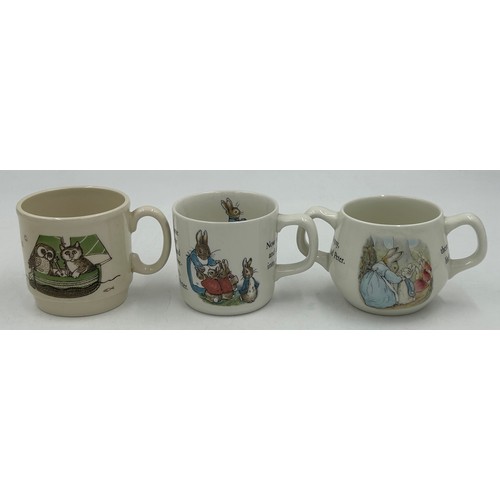 40 - A selection of ceramics to include Disney: Winnie the Pooh clock, 2 x large mugs, 2 x Wedgwood Peter... 