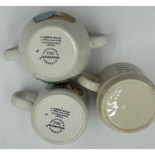 40 - A selection of ceramics to include Disney: Winnie the Pooh clock, 2 x large mugs, 2 x Wedgwood Peter... 