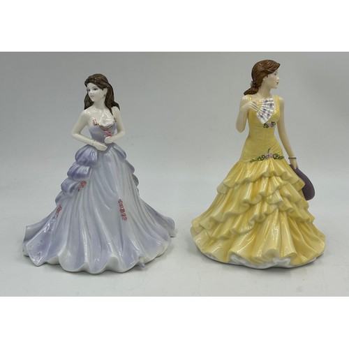 41 - A selection of ceramics to include Royal Doulton 'Pretty Ladies' Jessica HN5438, Coalport: 'Happy An... 