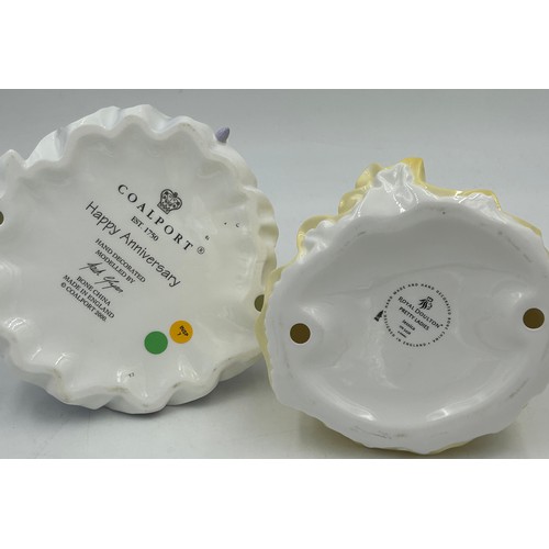 41 - A selection of ceramics to include Royal Doulton 'Pretty Ladies' Jessica HN5438, Coalport: 'Happy An... 