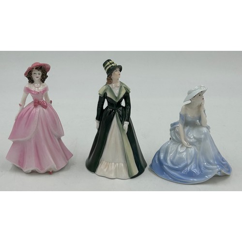 41 - A selection of ceramics to include Royal Doulton 'Pretty Ladies' Jessica HN5438, Coalport: 'Happy An... 