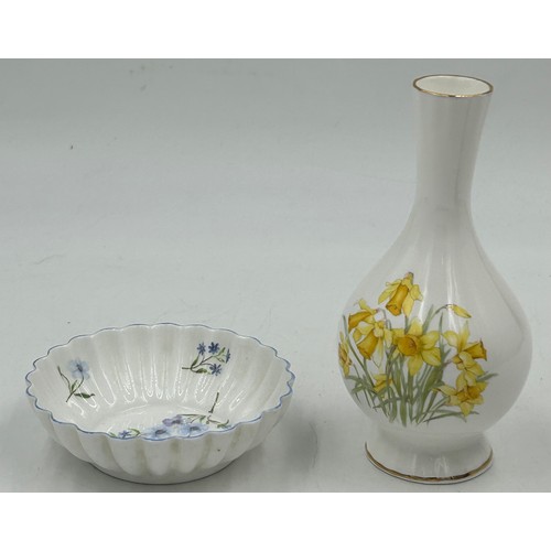 41 - A selection of ceramics to include Royal Doulton 'Pretty Ladies' Jessica HN5438, Coalport: 'Happy An... 