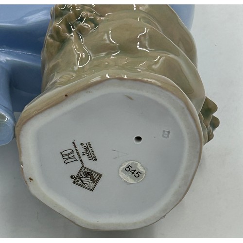 43 - Two large Lladro figures to include 'Ballerina with Jester' Daisa 1977 length 36cm, 'Privilege' Lady... 