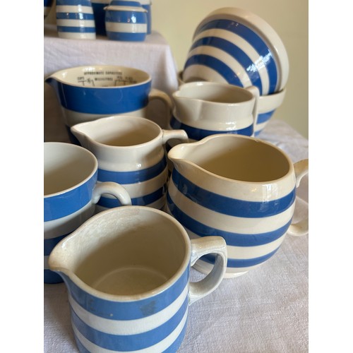 46 - A large quantity of T. G Green /Green Cornish kitchen ware with three different base marks to includ... 