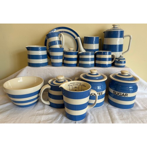 46 - A large quantity of T. G Green /Green Cornish kitchen ware with three different base marks to includ... 
