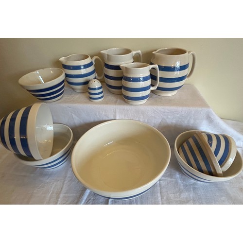 46 - A large quantity of T. G Green /Green Cornish kitchen ware with three different base marks to includ... 