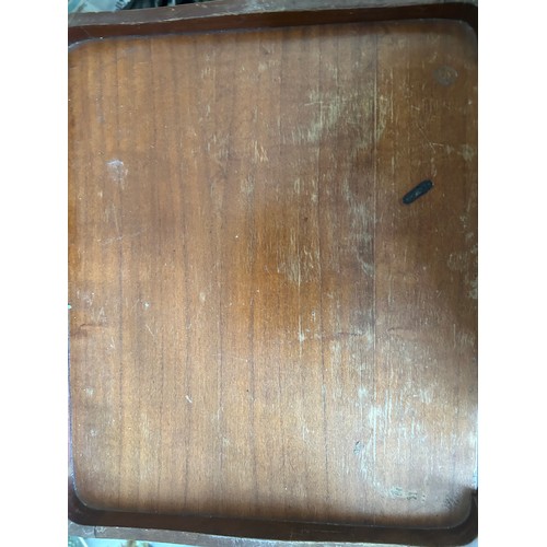 4 - A pair of 20thC bedside tables, with gallery back, single drawer and open well, on carved tapered su... 