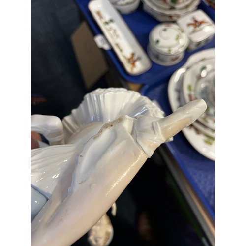 43 - Two large Lladro figures to include 'Ballerina with Jester' Daisa 1977 length 36cm, 'Privilege' Lady... 