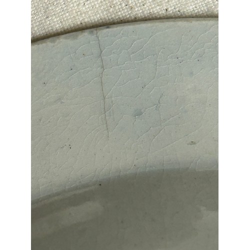 218 - A Spode dish in blue 'tower' pattern design with mark to base 26.5cm x 18cm, a Worcester shell shape... 