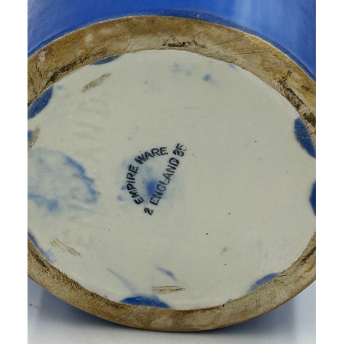 221 - Ceramics to include Empire Ware jug, 2 Empire Ware vases, Crown Ducal vase, Ben Thomas jug and a She... 