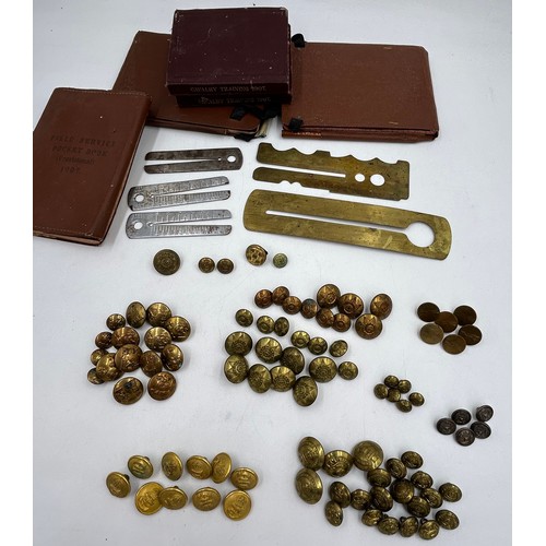 A collection of military brass buttons to include Royal Navy, East ...