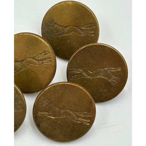 A collection of military brass buttons to include Royal Navy, East ...