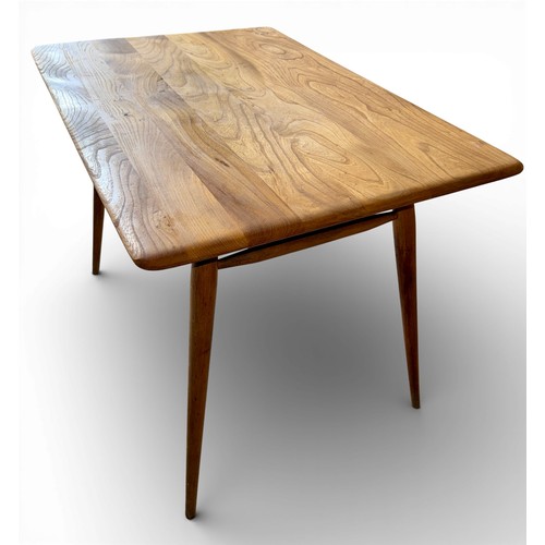 187 - An Ercol 393 breakfast table with under shelf. 99cm w x 68.5cm d x 74cm h.