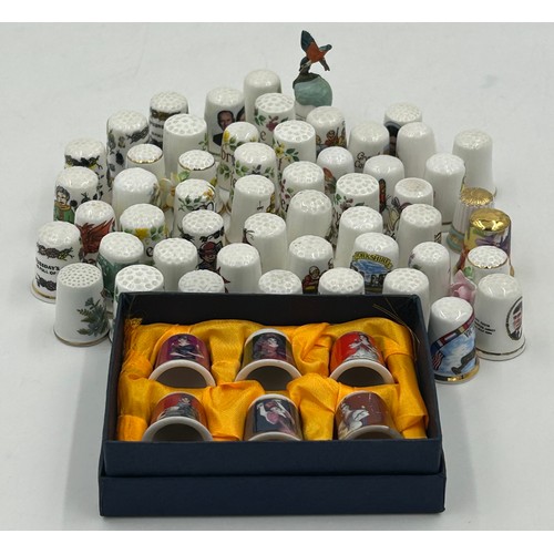 419 - Various porcelain miniatures to include mainly Spode, 2 x Royal Doulton twin handled loving cups, Co... 