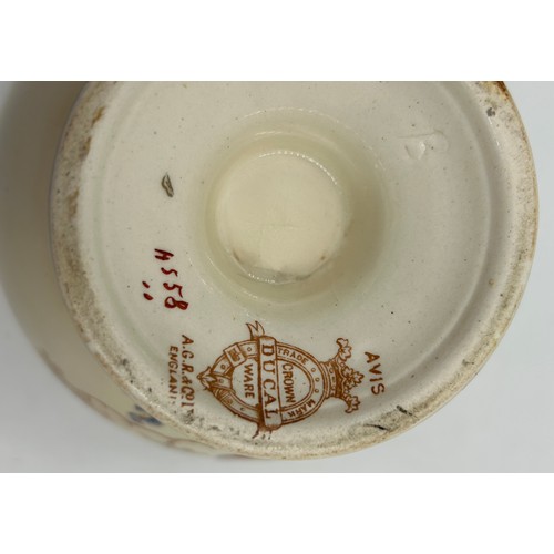 422 - Royal Worcester blush ivory comprising: pot pourri shape 1312 No.112589 lacking lids, 2 x  jugs, lar... 