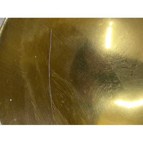 423 - Aynsley Orchard Gold c746 pattern to include 2 x cups, 2 x saucers 1 x plate 16cm d all signed D. Jo... 