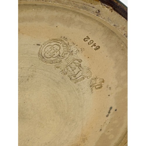 430 - A pair of Royal Doulton stoneware Sleeve Vases, decorated with 'Tube lined' designs 32cm with impres... 