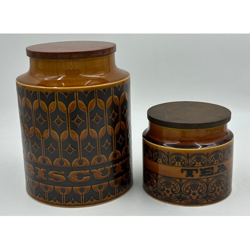445 - A quantity of Hornsea Pottery 'Saffron' to include lidded storage jars 4 x 20cm, 2 x 15.5cm, 2 x 11.... 