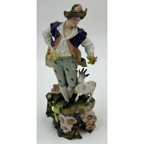 453 - A selection of continental ceramics to include a Royal Bayreuth pig creamer, cranberry opaline glass... 