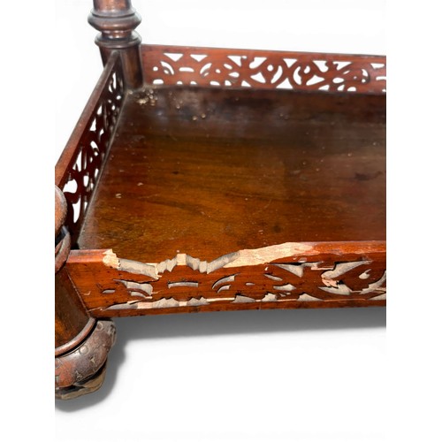 13 - A 19thC burr walnut veneered side table. 87cm x 49cm x 71cm h.